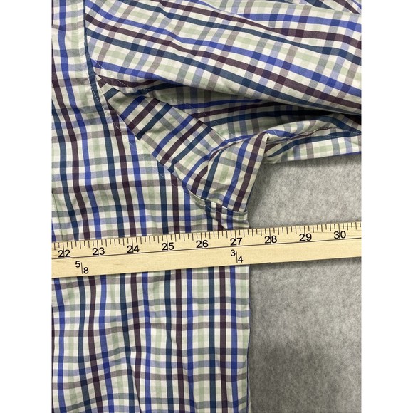 Duluth Trading Co Mens Shirt 2XL Tall Wrinkle Fighter Relaxed Fit Plaid Picnic - Picture 5 of 11